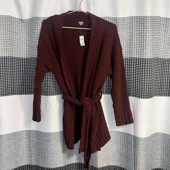 aerie Sweaters - Aerie by AE burgundy Cardigan